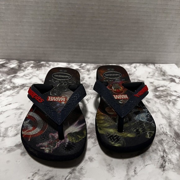 Havaianas Kid’s Avengers Marvel Flip Flops Sandals, US Size 11/12 - Picture 2 of 9